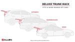 Allen Sports Deluxe 2-Bike Trunk Mount Rack, Model 102DN-R, Black