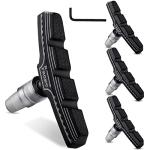 Hapleby 4PCS Premium Bike Brake Pads, Professional Mountain Bicycle V-Brake Pads, Bike Brake Blocks Kit, for Free Hex Wrench