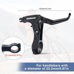 WEEROCK Bike Calip Brake Set, Front and Rear C Brake Set, Rim Brake Set with Aluminium Alloy Brake levers, Bike Cables for Kids Bike, Child Bike, Student Bicycle, BMX，Beach Bike, Commuter Bike