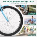 YITAHOME 24-Inch 7-Speed Beach Cruiser Bike