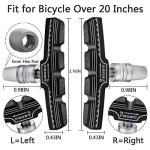 Hapleby 4PCS Premium Bike Brake Pads, Professional Mountain Bicycle V-Brake Pads, Bike Brake Blocks Kit, for Free Hex Wrench