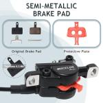 BUCKLOS MTB Hydraulic Disc Brakes Set with 160mm Rotors 2 Piston Bike Disc Brake Aluminum Alloy Levers with Calipers PM/IS Adapter Fit for Mountain Bike, Road Bike, BMX HB-323