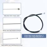 WEEROCK Front Bike Calip Brake, Front C Brake, Rim Brake with Left Aluminium Alloy Brake Lever, Bike Cable for Kids Bike, Child Bike, Student Bicycle, BMX，Beach Bike, Commuter Bike, Black