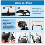 Hmseng V-Type Bike Brake Set, Complete Universal Bike Front and Rear MTB Brake, Bicycle Brakes, Inner and Outer Cables, Include Brakes Lever Calipers Multi-Tool Wrenches-Black