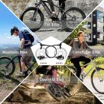 BUCKLOS MTB Hydraulic Disc Brakes Set with 160mm Rotors 2 Piston Bike Disc Brake Aluminum Alloy Levers with Calipers PM/IS Adapter Fit for Mountain Bike, Road Bike, BMX HB-323