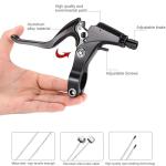 Bike Disc Brake Kit,Bike Front and Back Disc Brake Kit-Calipers,2 Pcs Stainless Steel 160 mm Rotors&Cable&Brake Lever&A pair of bicycle brake levers&fixing screws,BB7（Black）