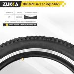 ZUKKA Bike Tire 20/24/26/27.5/29 x 2.125 Mountain Bike Tire Foldable Replacement Tire for Mountain Bike, Kids Bike,Cruiser Bike