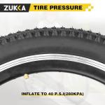 ZUKKA Bike Tire 20/24/26/27.5/29 x 2.125 Mountain Bike Tire Foldable Replacement Tire for Mountain Bike, Kids Bike,Cruiser Bike