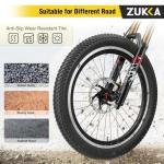 ZUKKA Bike Tire 20/24/26/27.5/29 x 2.125 Mountain Bike Tire Foldable Replacement Tire for Mountain Bike, Kids Bike,Cruiser Bike