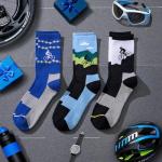 Jeasona 3 Pairs Cycling Socks for Men Gifts for Cyclist Bike Bicycle Accessories Gear Stuff