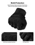 INBIKE Mountain Bike Gloves for Men Knuckle Guard Padded Men's Cycling Gloves Breathable for MTB Motocross Racing Dirtbike