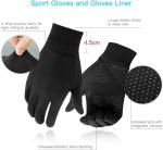 Unigear Running Gloves, Touch Screen Anti-Slip Lightweight Gloves Liners for Cycling Biking Sporting Driving for Men Women (Large)