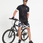 sponeed Men's Shorts for Biking Padding Cycling Pants Male Trainning Padded Road Bike Underwear US L White