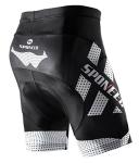 sponeed Men's Shorts for Biking Padding Cycling Pants Male Trainning Padded Road Bike Underwear US L White