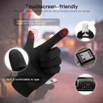 Unigear Running Gloves, Touch Screen Anti-Slip Lightweight Gloves Liners for Cycling Biking Sporting Driving for Men Women (Large)