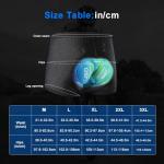 ASTRYON Men's Cycling Underwear Shorts 5D Padded Gel Mountain Bike Bicycle MTB Liner with Breathable, Quick Drying Shockproof (US, Alpha, Medium, Regular, Regular, Black)