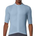 YKYWBIKE Pro Cycling Jersey Men Aero Bike Jersey Short Sleeve Road Bike Shirt Wicking Breathable Quick Dry 4 Pocket Bicycle Biking Sun Protection Grey