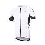 ARSUXEO Men's Short Sleeves Cycling Jersey Bicycle MTB Bike Shirt 636 White Size L