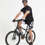 sponeed Men's Shorts for Biking Padding Cycling Pants Male Trainning Padded Road Bike Underwear US L White