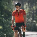 Spotti Men's Cycling Bike Jersey Short Sleeve with 3 Rear Pockets- Moisture Wicking, Breathable, Quick Dry Biking Shirt