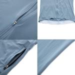 YKYWBIKE Pro Cycling Jersey Men Aero Bike Jersey Short Sleeve Road Bike Shirt Wicking Breathable Quick Dry 4 Pocket Bicycle Biking Sun Protection Grey