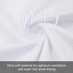 ARSUXEO Men's Short Sleeves Cycling Jersey Bicycle MTB Bike Shirt 636 White Size L