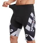 sponeed Men's Shorts for Biking Padding Cycling Pants Male Trainning Padded Road Bike Underwear US L White