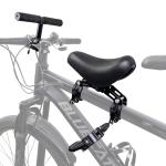 Alaxciax Front Mounted Bicycle Seats for Children, Kid Bike Seat Mountain with Handlebars Foot Pedals for Children 2~5 Years (Black) (Black)