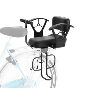 XIEEIX Rear Child Bike Seat,Rear Mounted Child Bike Seats,Back Mount Child Seat with Back Rest Armrest Foot Pedals,Width Adjustable Bicycle Rear Seat,Fits All Bicycle Rear Frames