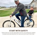 Kid's Bike seat Rear Child Carrier Bike Chair for Bicycle Kids seat for Children,Kids Rear Mount Bike seat, Rear Frame Mounted child Bike Seats ,Toddler Bike Seat for Children 2~5 Years off-white