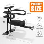 Kids Bike Seat Front Mounted and Handlebar Child Bike Seat Detachable Front Mounted Toddler Bicycle Seats Bicycle Seats with Foot Pedals for Children 2~5 Years Compatible with All Adult MTB