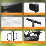 XIEEIX Rear Child Bike Seat,Rear Mounted Child Bike Seats,Back Mount Child Seat with Back Rest Armrest Foot Pedals,Width Adjustable Bicycle Rear Seat,Fits All Bicycle Rear Frames