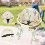 Kid's Bike seat Rear Child Carrier Bike Chair for Bicycle Kids seat for Children,Kids Rear Mount Bike seat, Rear Frame Mounted child Bike Seats ,Toddler Bike Seat for Children 2~5 Years off-white