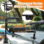 Kids Bike Seat Front Mounted and Handlebar Child Bike Seat Detachable Front Mounted Toddler Bicycle Seats Bicycle Seats with Foot Pedals for Children 2~5 Years Compatible with All Adult MTB