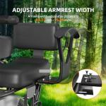 XIEEIX Rear Child Bike Seat,Rear Mounted Child Bike Seats,Back Mount Child Seat with Back Rest Armrest Foot Pedals,Width Adjustable Bicycle Rear Seat,Fits All Bicycle Rear Frames