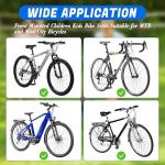 Alaxciax Front Mounted Bicycle Seats for Children, Kid Bike Seat Mountain with Handlebars Foot Pedals for Children 2~5 Years (Black) (Black)