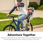 Schwinn Deluxe Child Bike Carrier, Seats one Kid Ages 1+, Frame Mount, Adjustable Safety Harness, Quick Release Design, Comfortable Padding, Rear-Mounted Child Bike Seat for Toddler