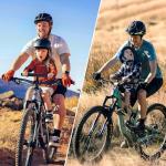 Alaxciax Front Mounted Bicycle Seats for Children, Kid Bike Seat Mountain with Handlebars Foot Pedals for Children 2~5 Years (Black) (Black)