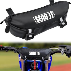 ThrottlePak Waterproof Dirtbike Handlebar Bag | Compact Motorcycle Handle Bar Storage Pouch | Universal Fit Dirt Bike Bag for Trail & Adventure Riding | Durable Surron Bar Bag