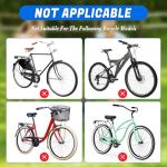 Alaxciax Front Mounted Bicycle Seats for Children, Kid Bike Seat Mountain with Handlebars Foot Pedals for Children 2~5 Years (Black) (Black)