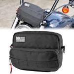 KEMIMOTO Motorcycle Bag, Handlebar Tool Bag Storage Accessory Saddlebag Universal for Front Fork Handle Bar Sissy Bar Compatible with Cruiser Softail Dyna Sportsters
