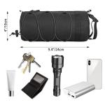 2.5L Bike Handlebar Bag, Waterproof Bicycle Accessories, Bike Frame Front Pouch with Zipper and Shoulder Strap