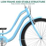 YITAHOME 24-Inch 7-Speed Beach Cruiser Bike