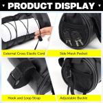 NEATABY Bike Handlebar Bag, 2.5L Black Waterproof Bicycle Frame Front Bag, Multiple Bike Storage Roll Bag Bicycle Accessories with Shoulder Strap for Mountain Road Bikes