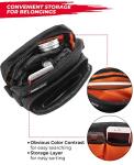 KEMIMOTO Motorcycle Bag, Handlebar Tool Bag Storage Accessory Saddlebag Universal for Front Fork Handle Bar Sissy Bar Compatible with Cruiser Softail Dyna Sportsters