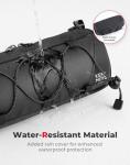 KEMIMOTO Bike Handlebar Bag with Waterproof Rain Cover Front Bike Bag for Bicycles - Water-resistant Dual Zippers for Mountain Road Bike, Cycling Commuter Shoulder Bag Professional Bicycle Accessories