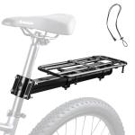 WEEROCK Adjustable Universal Rear Bike Rack, Fits 20-29 Inch Bicycles, MTB, 30kg/66lbs Load Capacity Steel Bicycle Carge Rack, Easy Installation on Bicyclle Seat Post