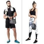 JXLHZLF Bike Handlebar Bag,Large Bicycle Front Storage Pouch Bag,6.5 inch Transparent Pouch with Shoulder Strap