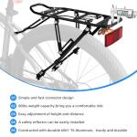 Generies Biking Universal Adjustable Bike High Capacity Cargo Rack Cycling Equipment Stand Footstock Bicycle Luggage Carrier Racks