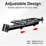 WEEROCK Adjustable Universal Rear Bike Rack, Fits 20-29 Inch Bicycles, MTB, 30kg/66lbs Load Capacity Steel Bicycle Carge Rack, Easy Installation on Bicyclle Seat Post